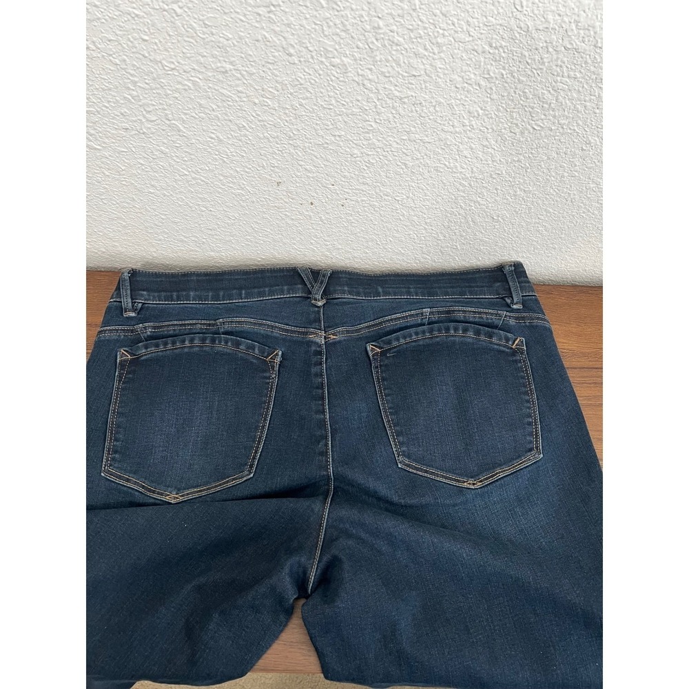 Democracy "Ab" Tech Straight Leg Jeans Dark Wash Denim Womens 16 - Picture 8 of 16